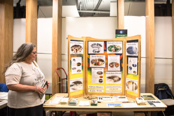 Ypsilanti Food Co-op display at Earth Day event
