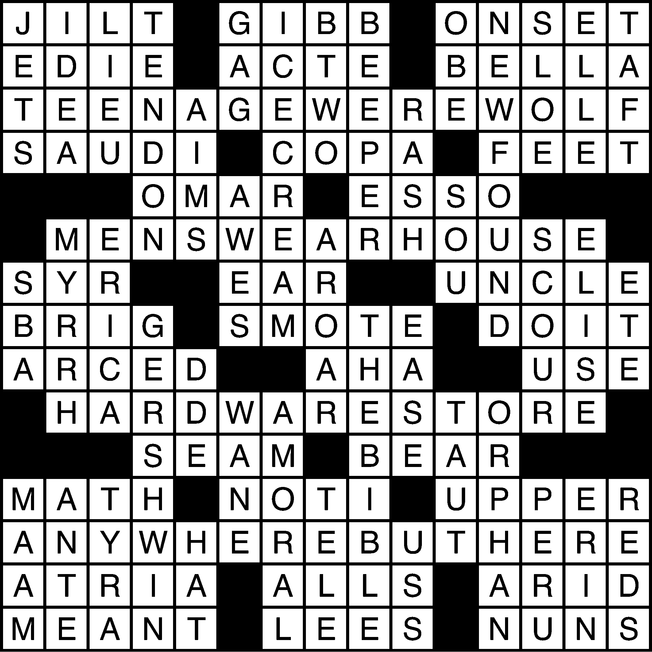 Puzzle Answers 05/04/2015 The Washtenaw Voice