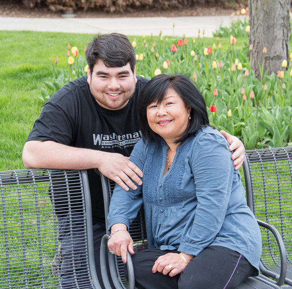 Nick Hilliard and his mother, Pornpimo (Tym) Hilliard