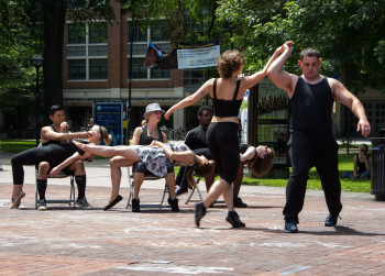 Dancers from the Divercity dance company