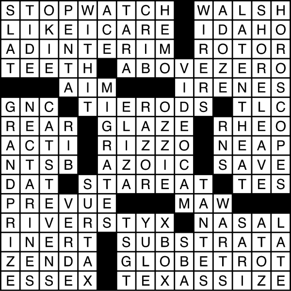 crossword answer