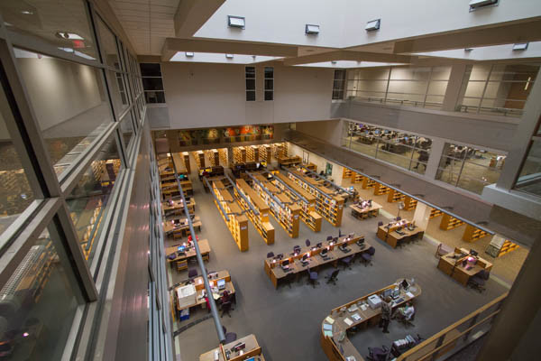 WCC's Bailey Library interior