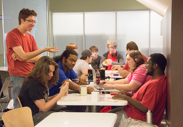 Student in WCC's Student Center