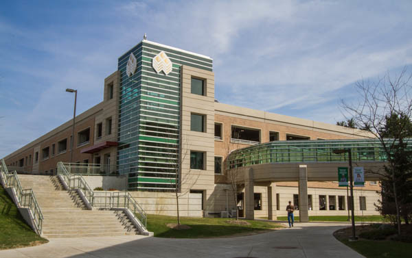 WCC's parking structure exterior - front