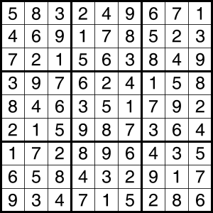 sudoku solution