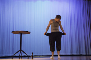 Marko Delic dancing on stage