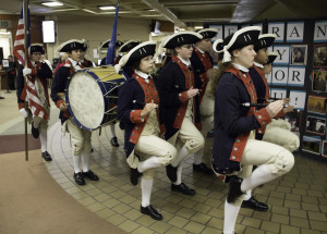 The Plymouth fife and drum corps performs