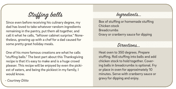 stuffing balls recipe