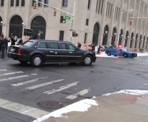 The Presidential limousine