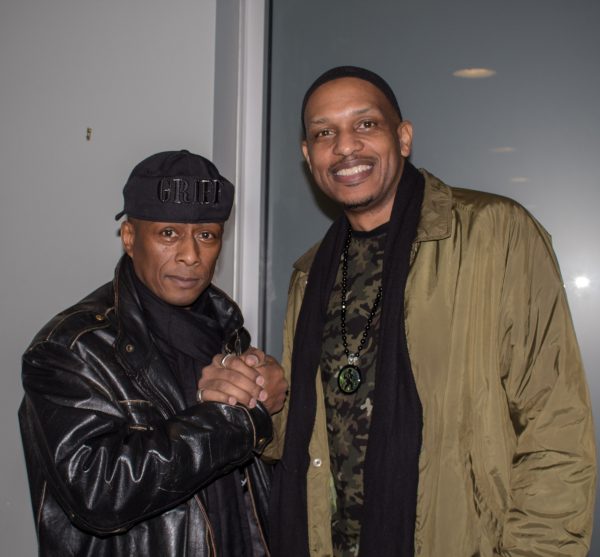 Professor Griff (left) and Khalid El-Hakim (right) are the founders of the Black History 101 mobile museum.
