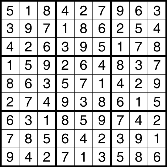 sudoku answers