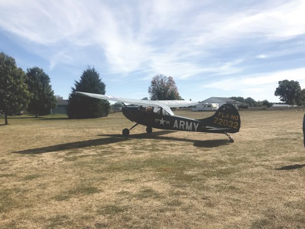A WWII vintage plane.