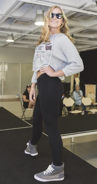 Dress for Success worked with Career Services to put on a Hire Attire Fashion Show, on Sept. 27. Students modeled outfits supplied by Dress for Success, to show attendees how to—and NOT to—dress for interviews and employment. Photo by Andrei Pop