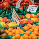 Colorful fresh produce available at the St. Joe's Farmers Market