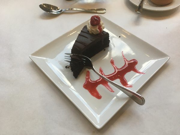 Fine dining at Garrett's