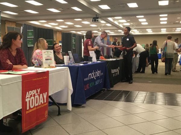 Over 250 students and 70 companies attended the Career Fair at WCC on Oct. 9. Nicholas Ketchum | Washtenaw Voice