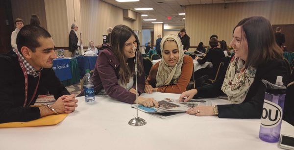 The Voice team talks to the critiquer about the newspaper. Vardan Sargsyan | Washtenaw Voice