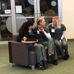 Cheri Wollack, Leah Nitchie and Hope Copley discuss wellness and sleep. Preetam Shokar | Washtenaw Voice