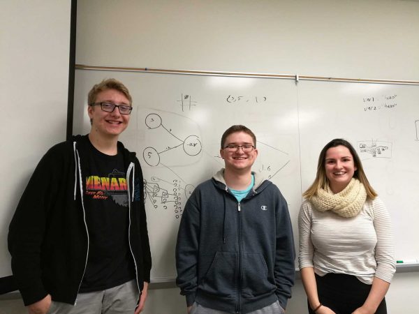 From left to right: Colin Wilson, Josh Joseph and Olivia Habart. Cheyenne McGuire | Contributor