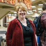 Gayle Martin, director of voice and choir at WCC, sang at the event. Sara Faraj | Washtenaw Voice