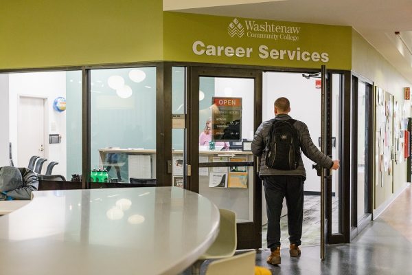 Career Services in the Student Center on campus has taken on a new name, Career Transitions. The goal is to offer their services to more broad community to keep up with the changing job market. Sara Faraj | Washtenaw Voice