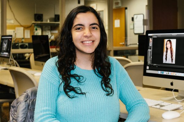 Leena Ali, 17, a WTMC student, is currently studying photography. Adeline Griffith | Washtenaw Voice