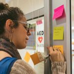 Visitors leave notes. Sara Faraj | Washtenaw Voice