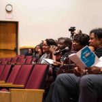 After students performed, audience members got the opportunity to ask questions to receive a deeper understanding of each piece. Lily Merritt | Washtenaw Voice