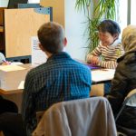 May Watanabe shares her story to a group of student, describing what it was like to be in college one day and a Japanese concentration camp the next. Lily Merritt | Washtenaw Voice