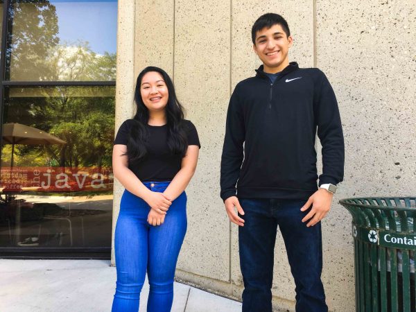 Nina Nguyen and Ali Attar are two active PTK members raising money two campus organizations this semester. Nicholas Ketchum | Washtenaw Voice