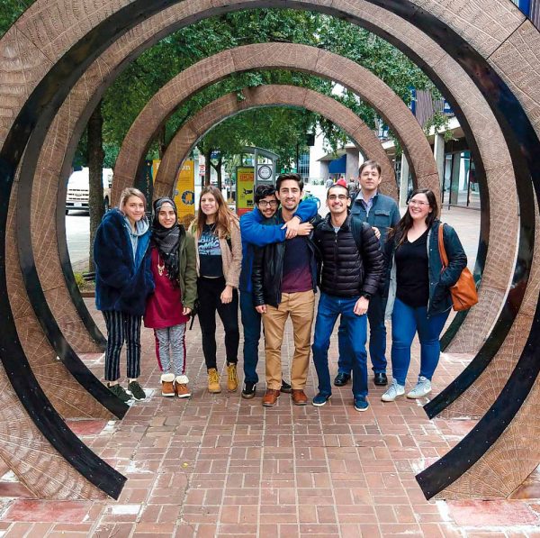 The Voice team last October pictured in Louisville, Kentucky, where they attended the Associated Collegiate Press Conference. VOICE FILE PHOTO