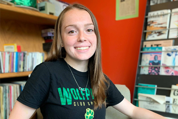Hailey Donnellon captain of the WCC women’s soccer team. Claire Convis | Washtenaw Voice