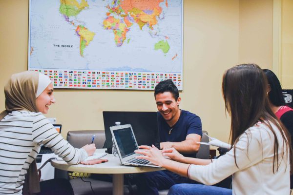 Ali Kurmasha leads a club discussion on how to better communicate with each other through our differences. Ali Kurmasha | Washtenaw Voice