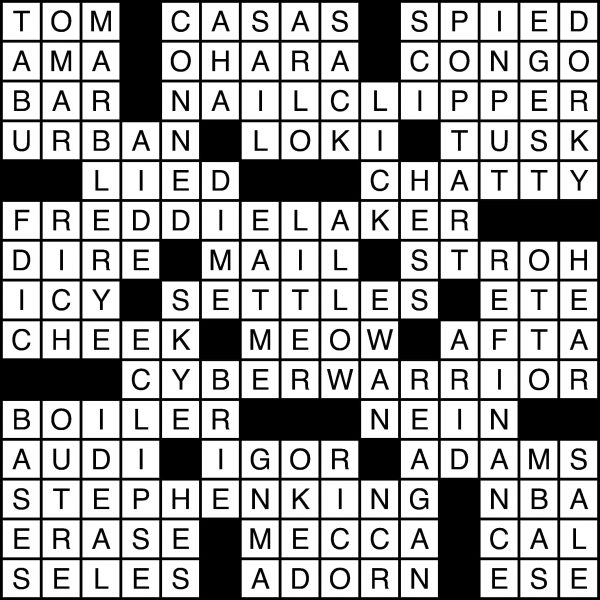 Crossword 01.14.2020