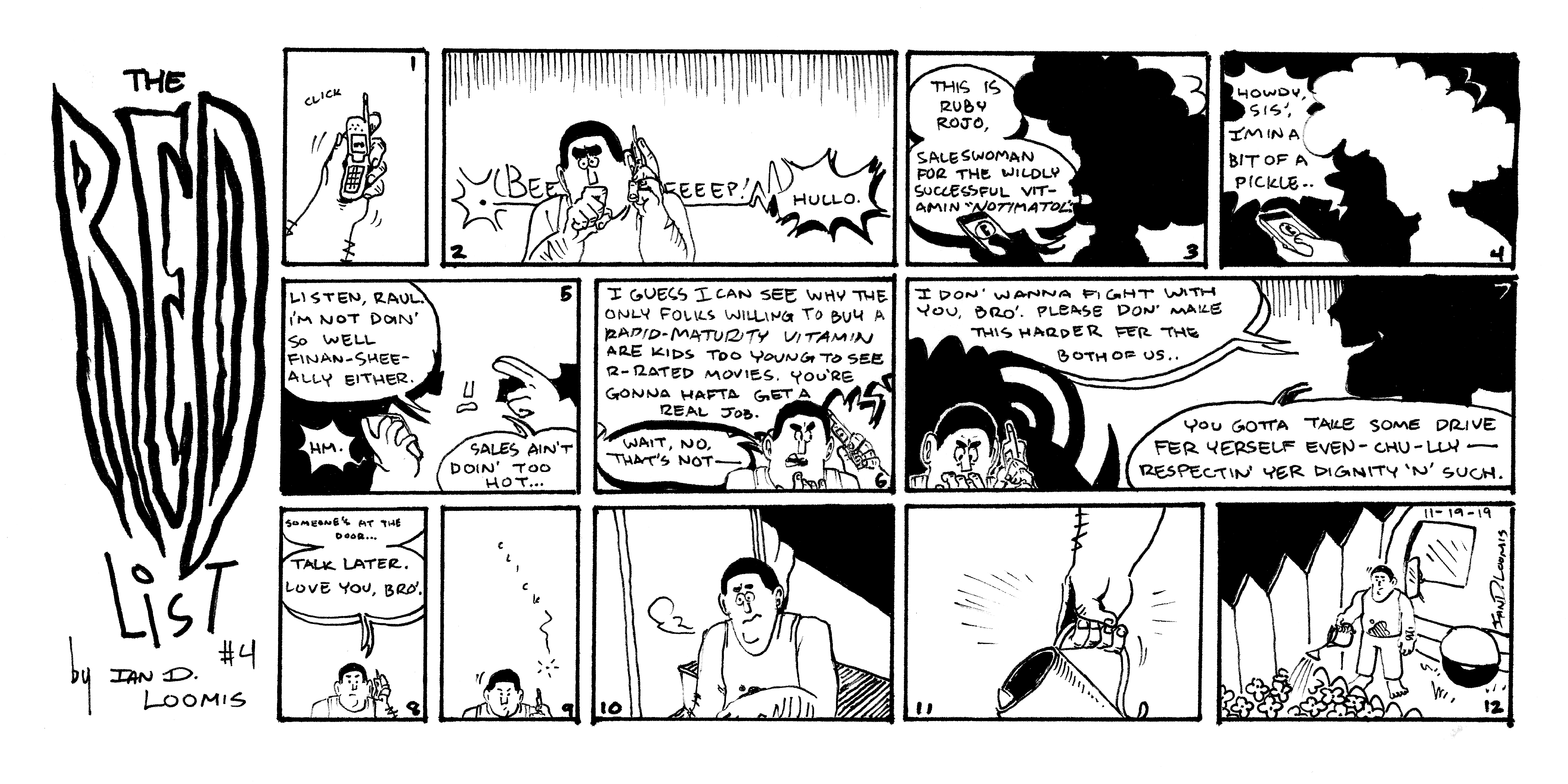 The Red List #4, by Ian D. Loomis