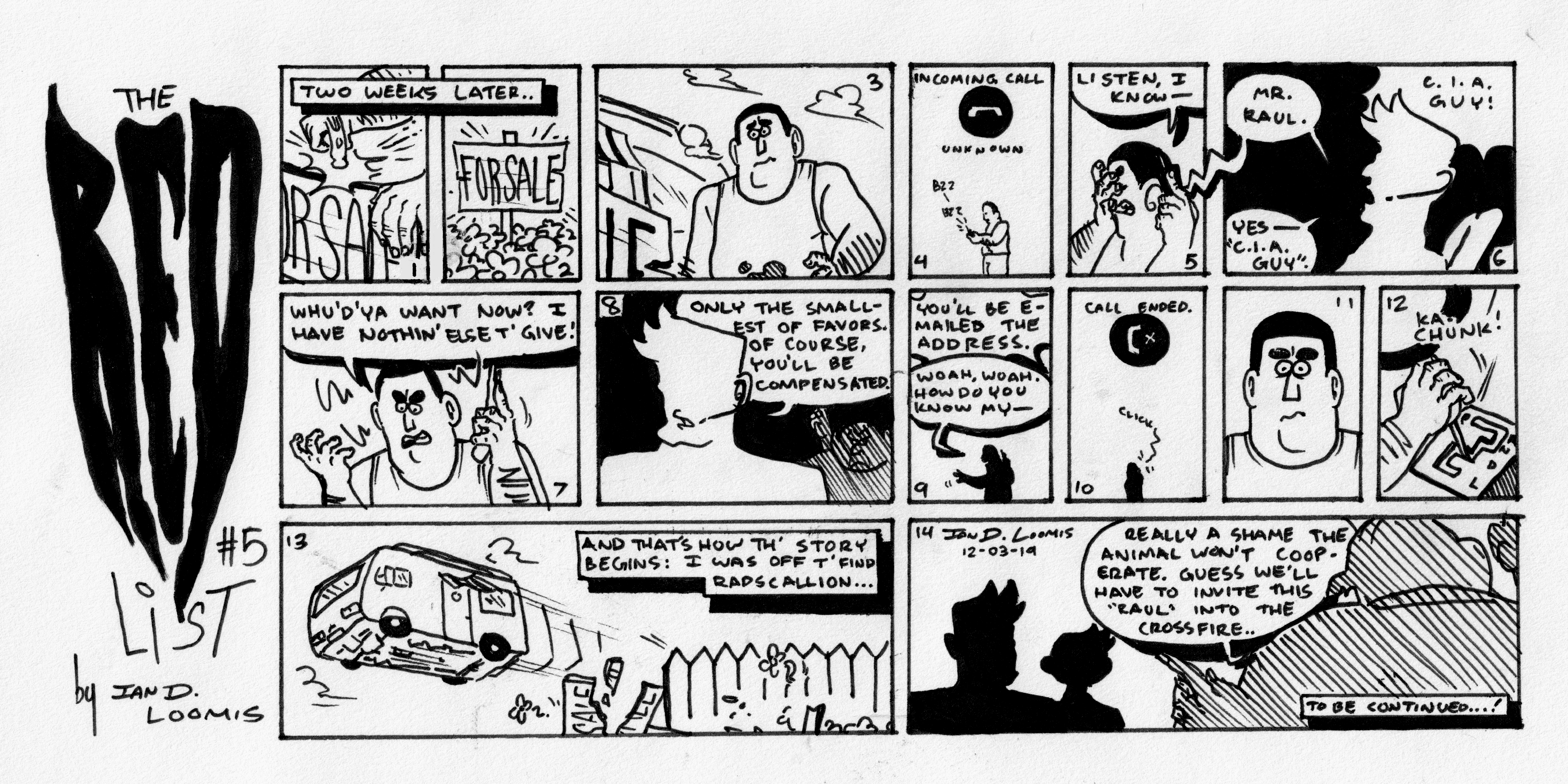 The Red List #5, by Ian D. Loomis