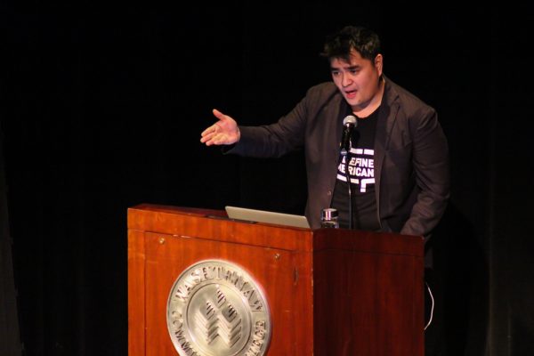 Author Jose Antonio Vargas spoke at WCC about his experience of discovering that he was living undocumented in the United States. His book “Dear America, Notes of an Undocumented Citizen” was this year’s Washtenaw Reads pick. 