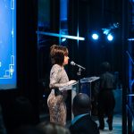 President Rose B. Bellanca addressing the audience at the 2020 Winter Gala. Torrence Williams | Washtenaw Community College