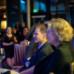 Kimberly and Norman Hurns conversing during the dinner service. Torrence Williams | Washtenaw Voice