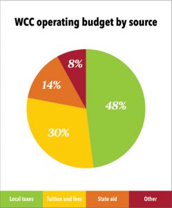 Pie chart for February 11, 2020 millage article