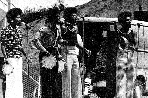 A photo of WCC students featured in the course catalog from the 1975-76 school year. WCC Course Catalogs Archive