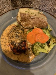 Stuffed chicken thigh and leg. Samantha Evens | Washtenaw Voice