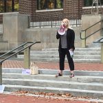 State Rep. Donna Lasinski delivering her speech. Weevern Gong | Washtenaw Voiece